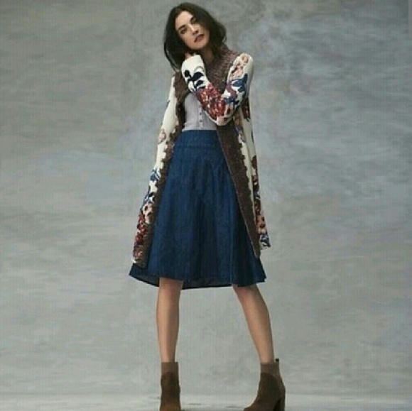 ❤HP Anthropologie Sweater Coat Foret Cardigan - Picture 2 of 8